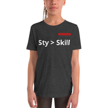 Load image into Gallery viewer, Youth Style over skill tee
