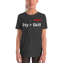 Load image into Gallery viewer, Youth Style over skill tee
