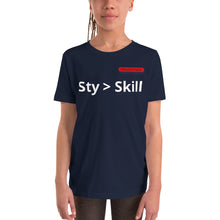 Load image into Gallery viewer, Youth Style over skill tee
